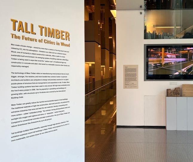 Skyscraper Museum New York Tall Timber Exhibit