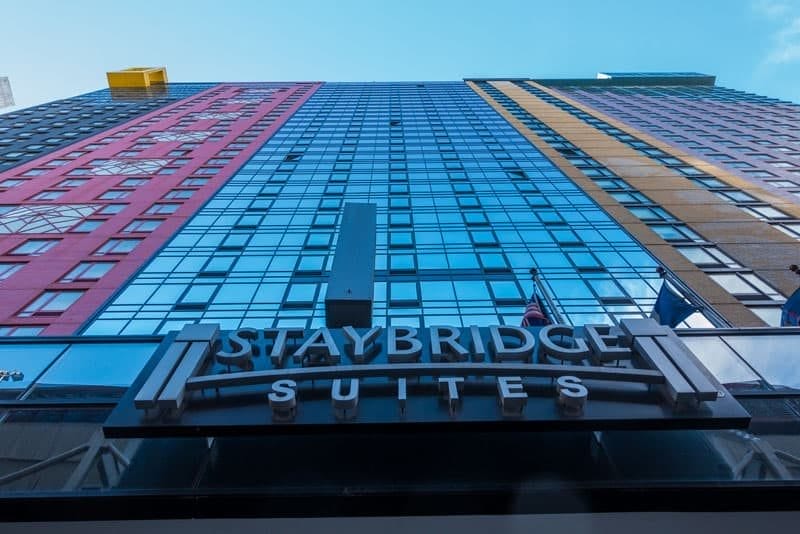 Staybridge Suites, view from the entrance