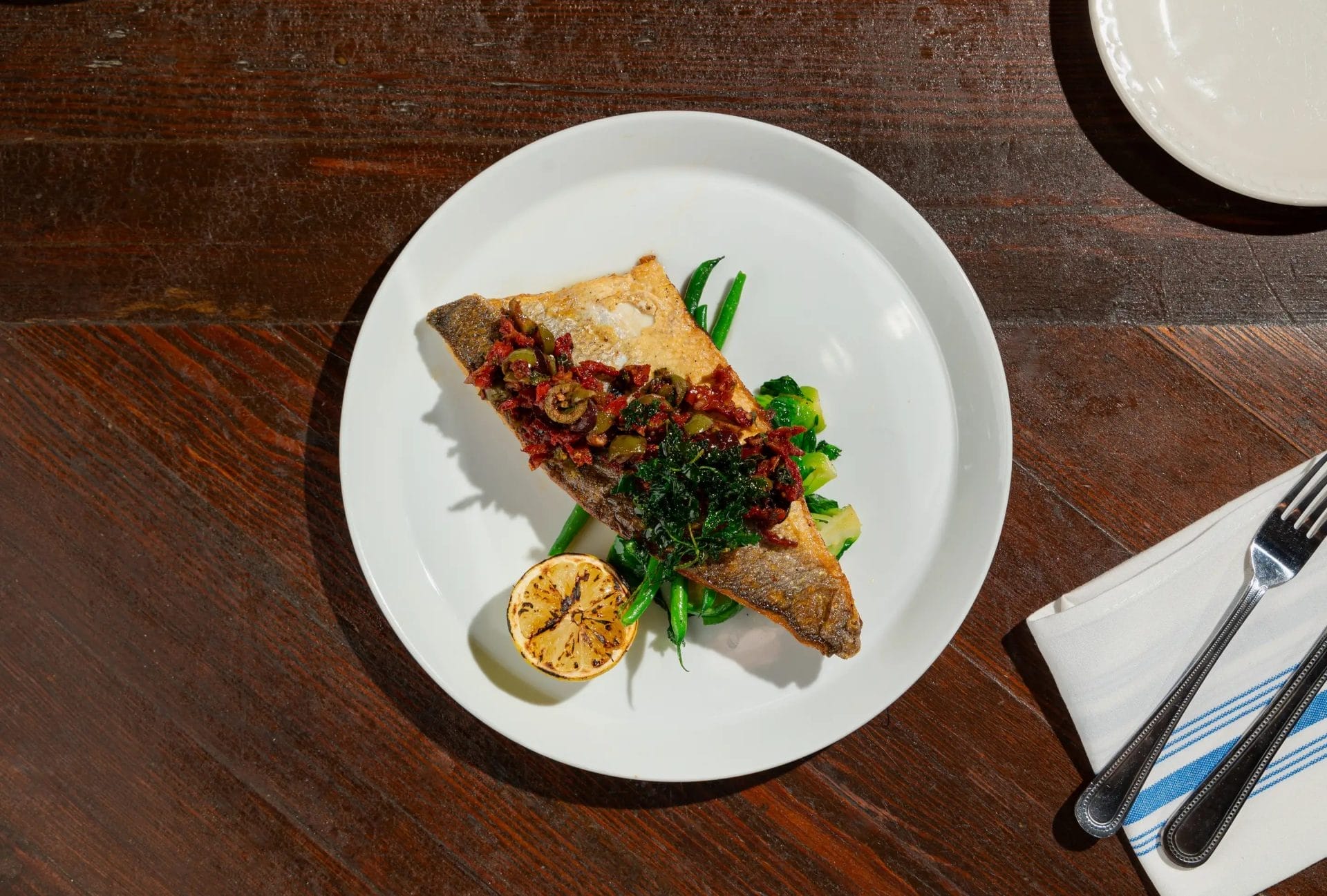 Branzino Tapenade from Gelso & Grand - NYC's Little Italy