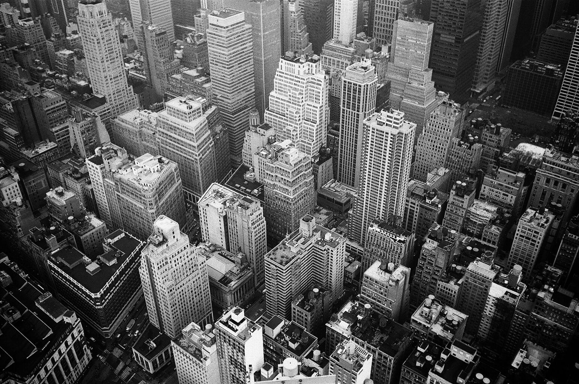 Bird's eye view of New York City
