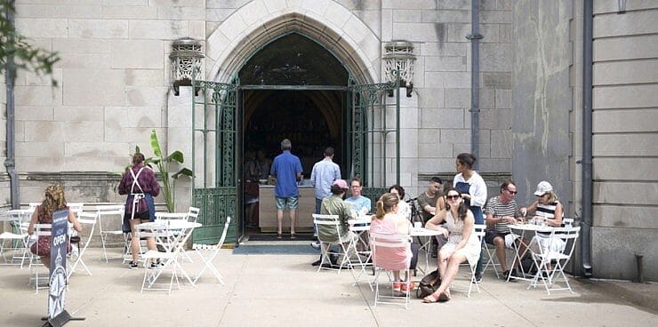 Bluestone Lane Central Park Café entrance