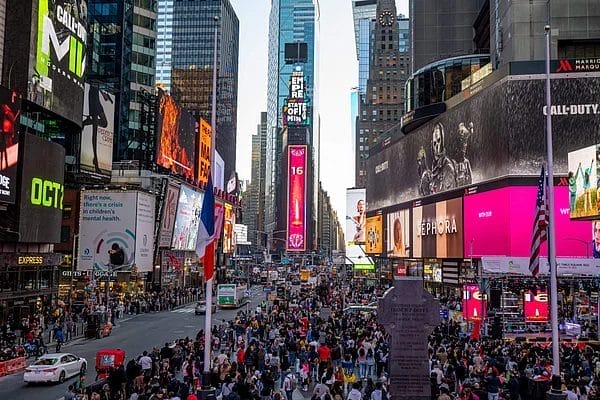 NYC celebrates Diwali at Times Square