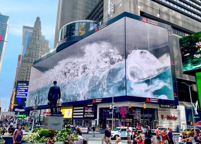 Times Square must-visit destination : Silvercast Brings 3D Art to Times Square