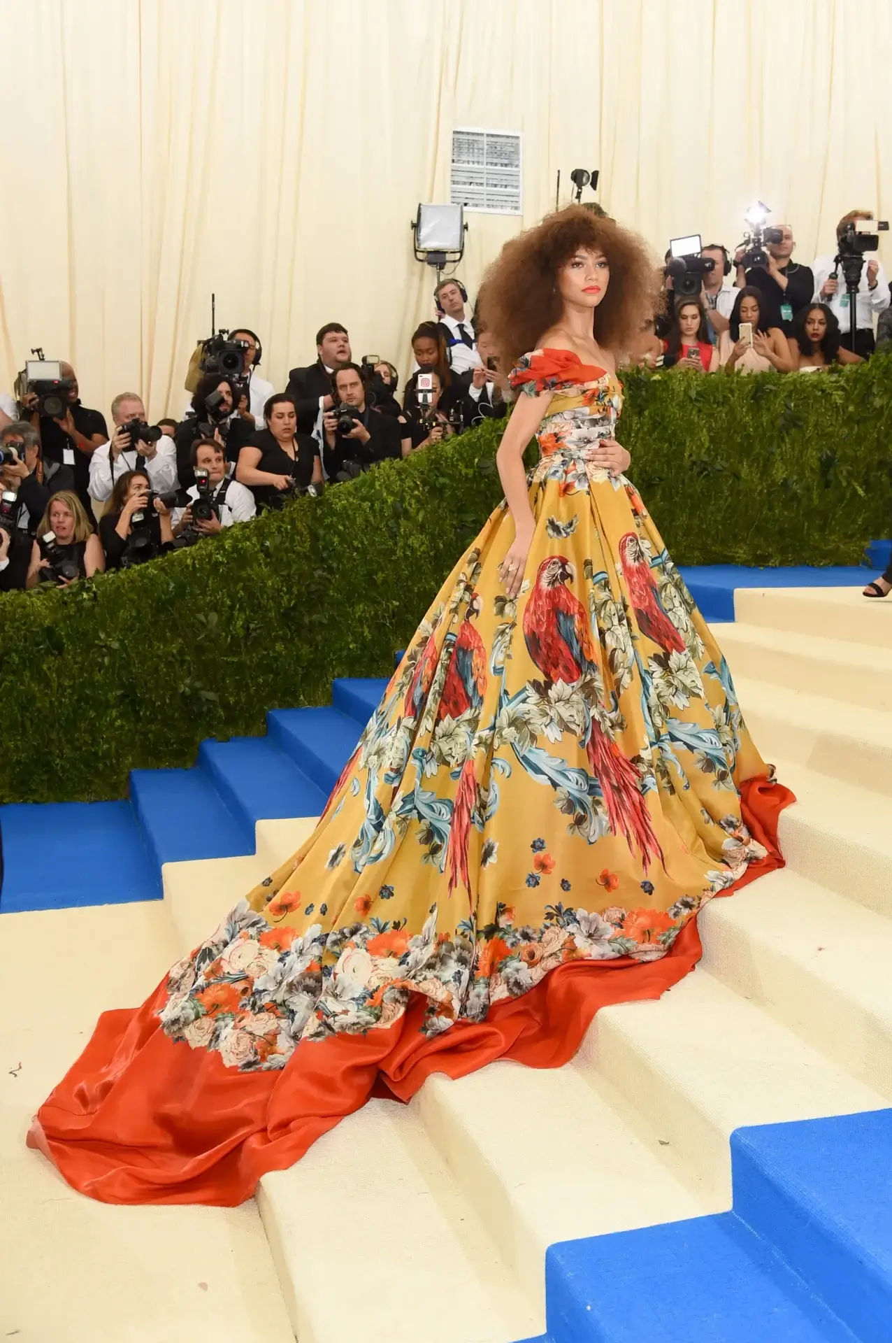 Zendaya Met Gala 2017 Red Carpet Dolce  Gabbana Alta Moda Dress