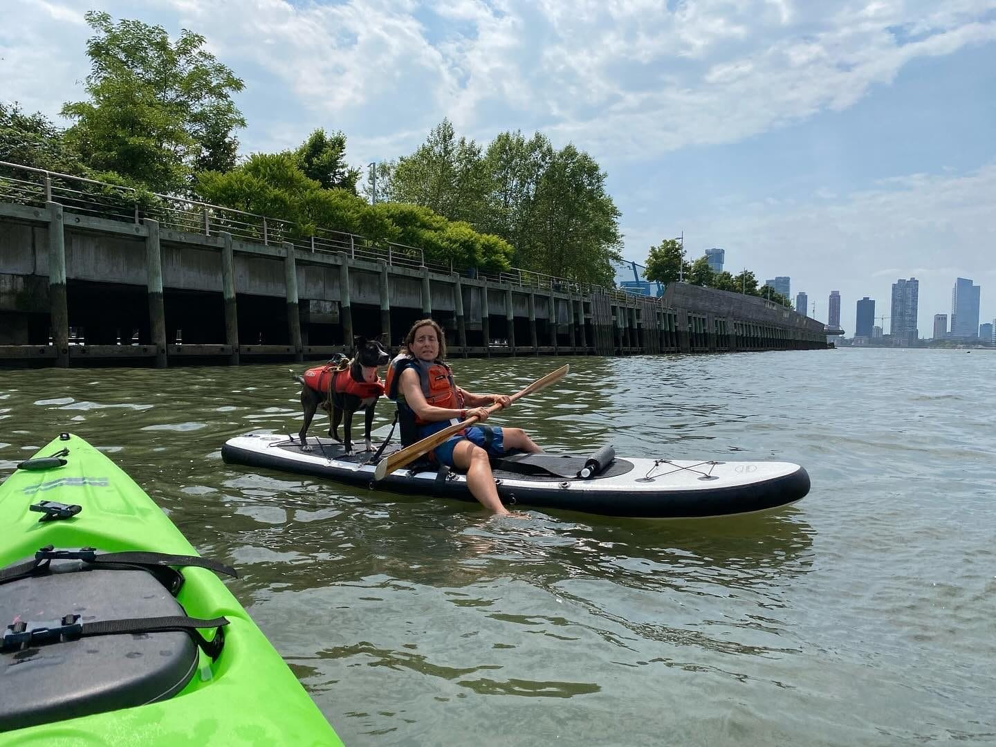 Woman kayaking